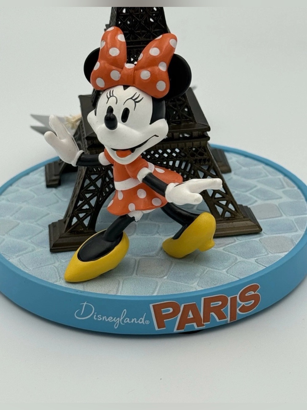 NEW Disney Parks Minnie Mouse Eiffel Tower Paris Figure Figurine Statue 8" - Picture 2 of 7